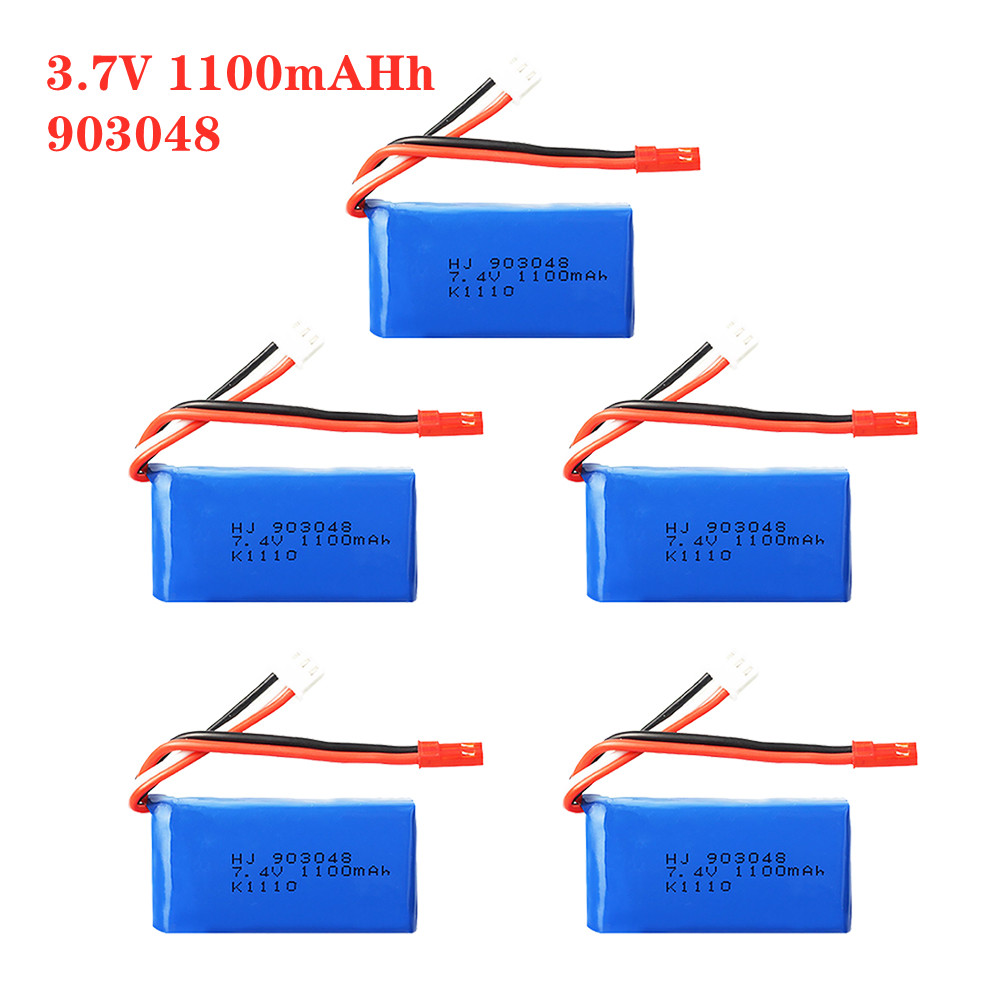 Drone Charger - 1-5szt 7.4V 1100mah903048 Akumulator LiPo i
