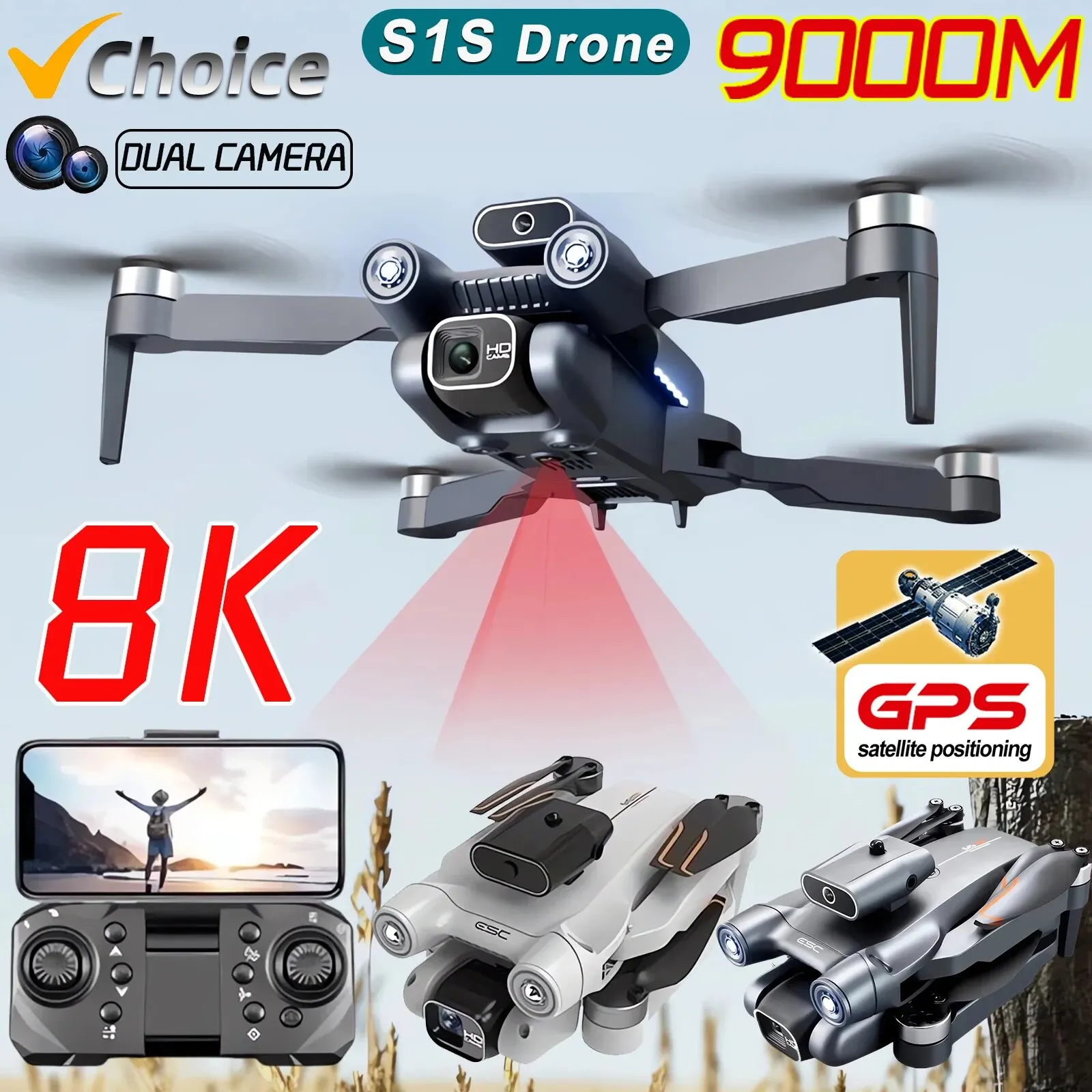 Drone Gps Mount - Nowy S1S 5G GPS Drone Camera