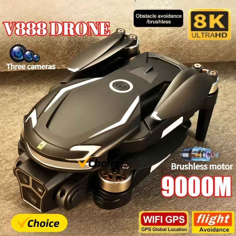 Drone Gps Mount - Nowy dron V888 8K GPS z
