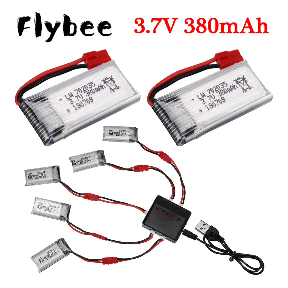 Drone Charger - 3.7V 380mAh akumulator z ładowarką Lipo